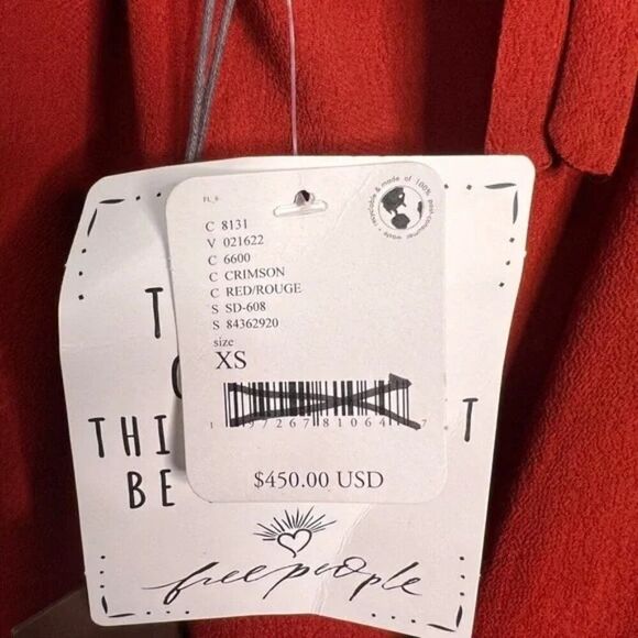 Nicholas K x Free People NWT Juno Dress in Crimson XS ($450) - Picture 7 of 13